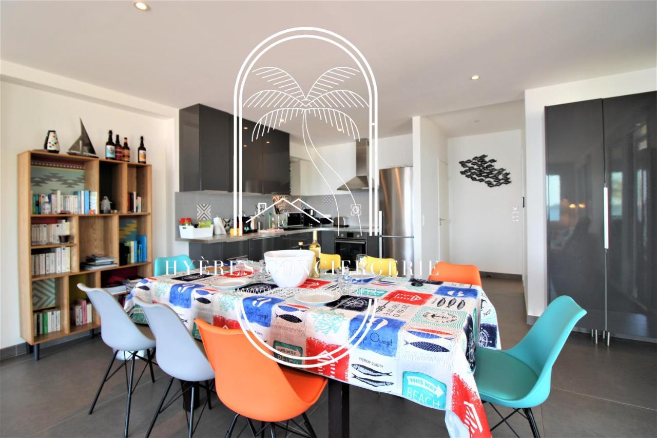 Villa Antoine Appartement Rdj Vue Mer Clim Wifi Parking Plage 50M La Garonne Ле-Праде Екстер'єр фото