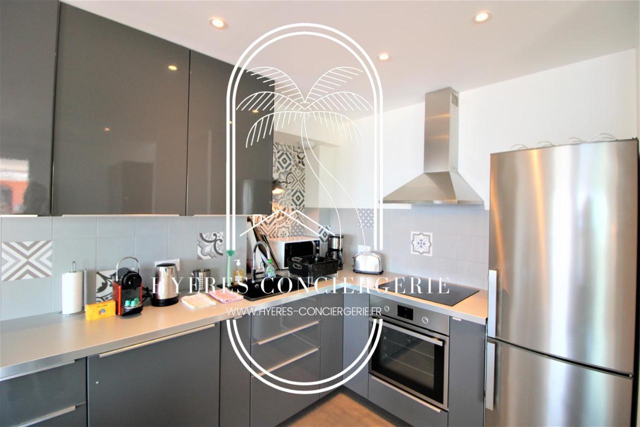 Villa Antoine Appartement Rdj Vue Mer Clim Wifi Parking Plage 50M La Garonne Ле-Праде Екстер'єр фото