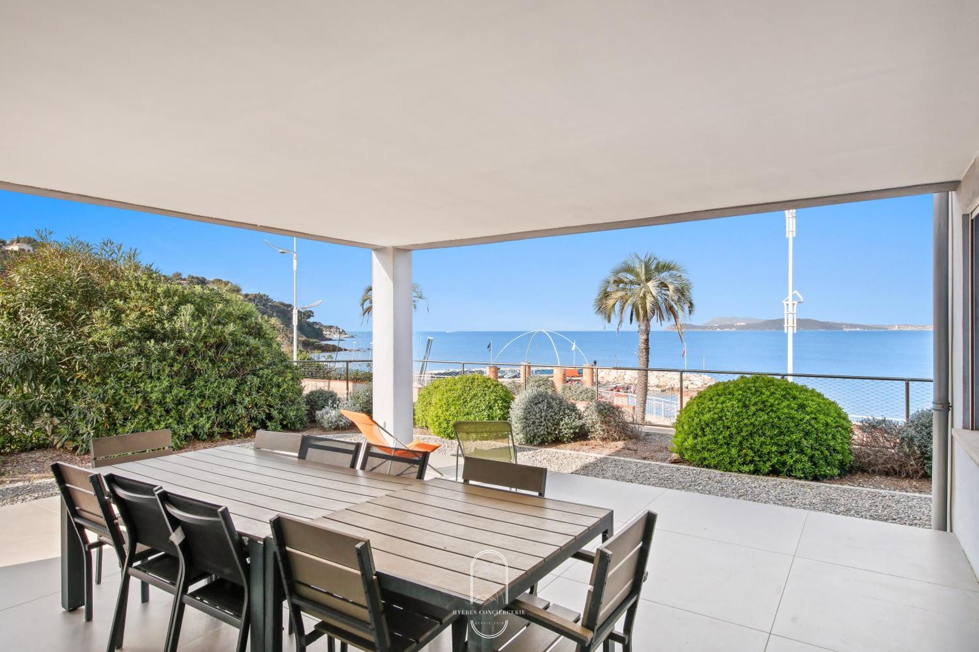 Villa Antoine Appartement Rdj Vue Mer Clim Wifi Parking Plage 50M La Garonne Ле-Праде Екстер'єр фото