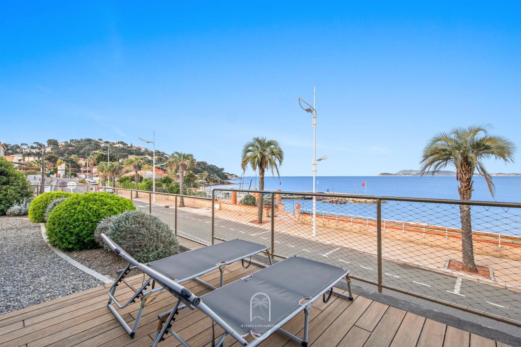 Villa Antoine Appartement Rdj Vue Mer Clim Wifi Parking Plage 50M La Garonne Ле-Праде Екстер'єр фото