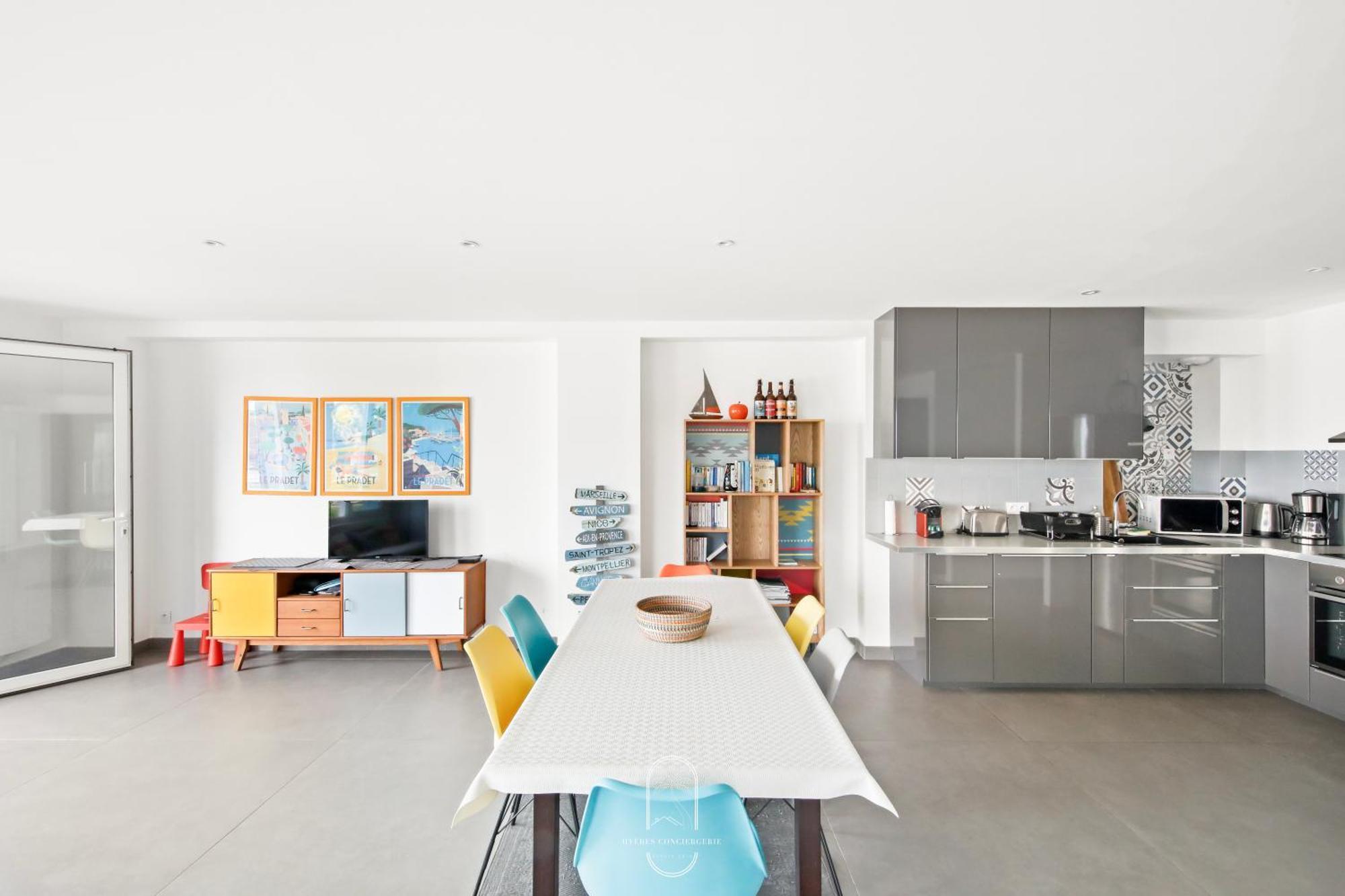 Villa Antoine Appartement Rdj Vue Mer Clim Wifi Parking Plage 50M La Garonne Ле-Праде Екстер'єр фото