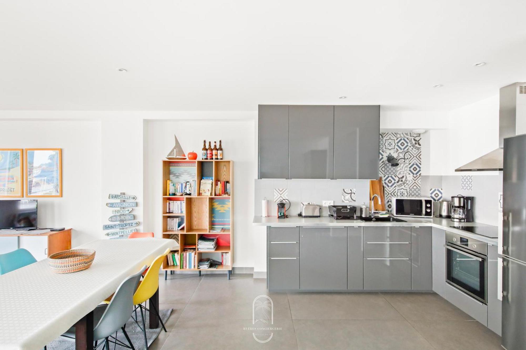 Villa Antoine Appartement Rdj Vue Mer Clim Wifi Parking Plage 50M La Garonne Ле-Праде Екстер'єр фото